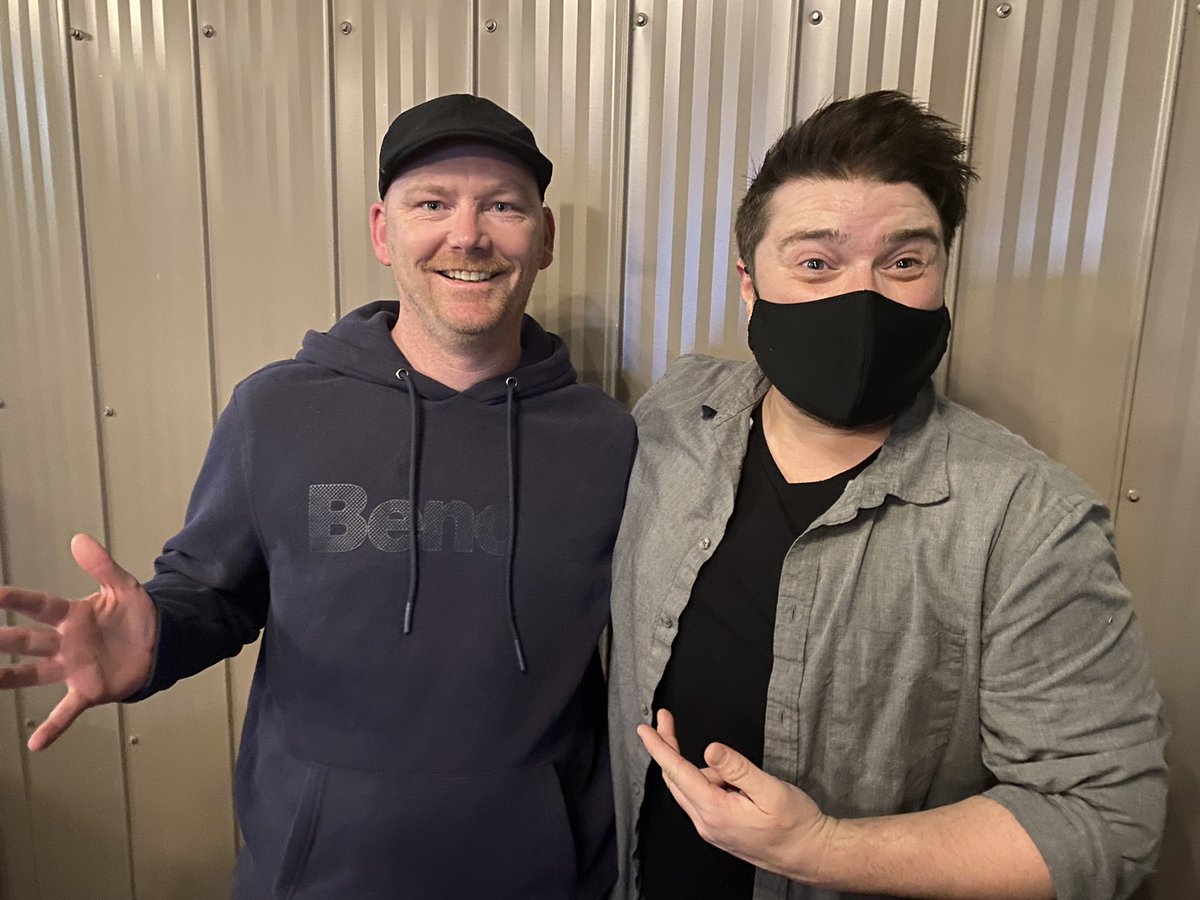 I can’t believe <a href="/billburr/">Bill Burr</a> was at my show tonight in a small town in Alberta.  <a href="/FarisHytiaa/">Faris Hytiaa</a> took this picture and the said the whole time Bill was laughing which made me super happy. #dudewhatthefuck