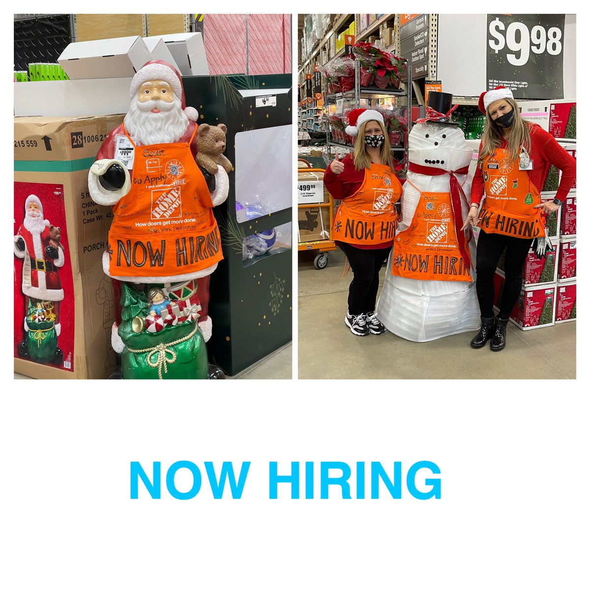 Looking to work for a company where you can grow your career? Need to make some extra money for the holidays? Come join Santa, Frosty, and our orange family at the Marlboro Home Depot. Full/part time positions, benefits, and most importantly a fun work environment.