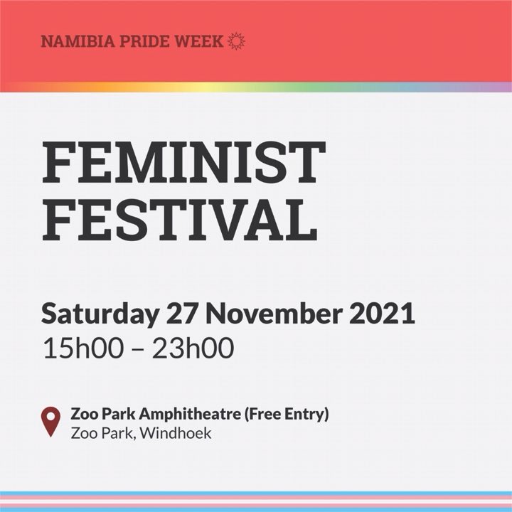 PowerPadGirls's tweet photo. Today Pride starts with the Feminist Festival ! See you there! #namibiaprideweek https://t.co/AcNd66w2M1