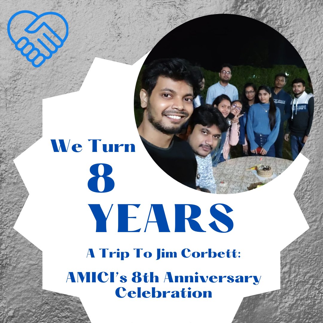 AmiciCorp's tweet photo. This year, AMICI Corp has completed its journey of 8 years. It was a very memorable year for all of us as we have achieved our goals.
Read More: https://t.co/mK3dxfxxQ8
.
.
.
#8yearscomplete #AMICI #Tour #Togetherness #Congrats #Celebration #Success #jimcorbett #2021 https://t.co/g8AF9CJEXm