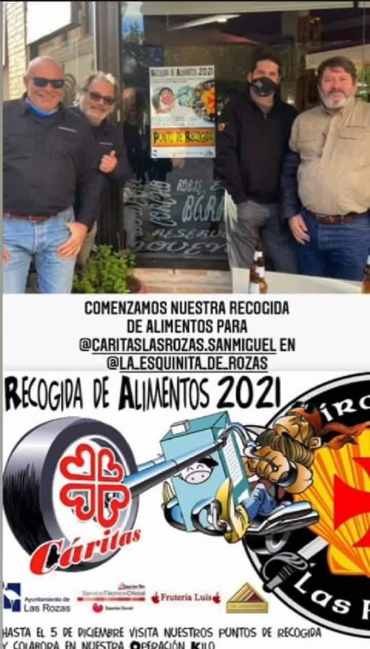 Recogida de alimentos para Cáritas.