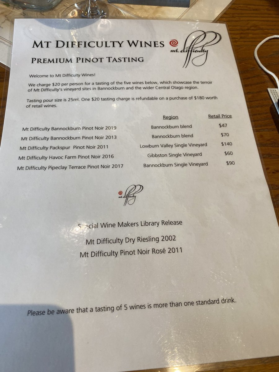 ChrisSmithnz's tweet photo. Great wine tasting at Mt Difficulty #pinotnoir #nzwine #mtdifficulty https://t.co/UUjGTtg8ET
