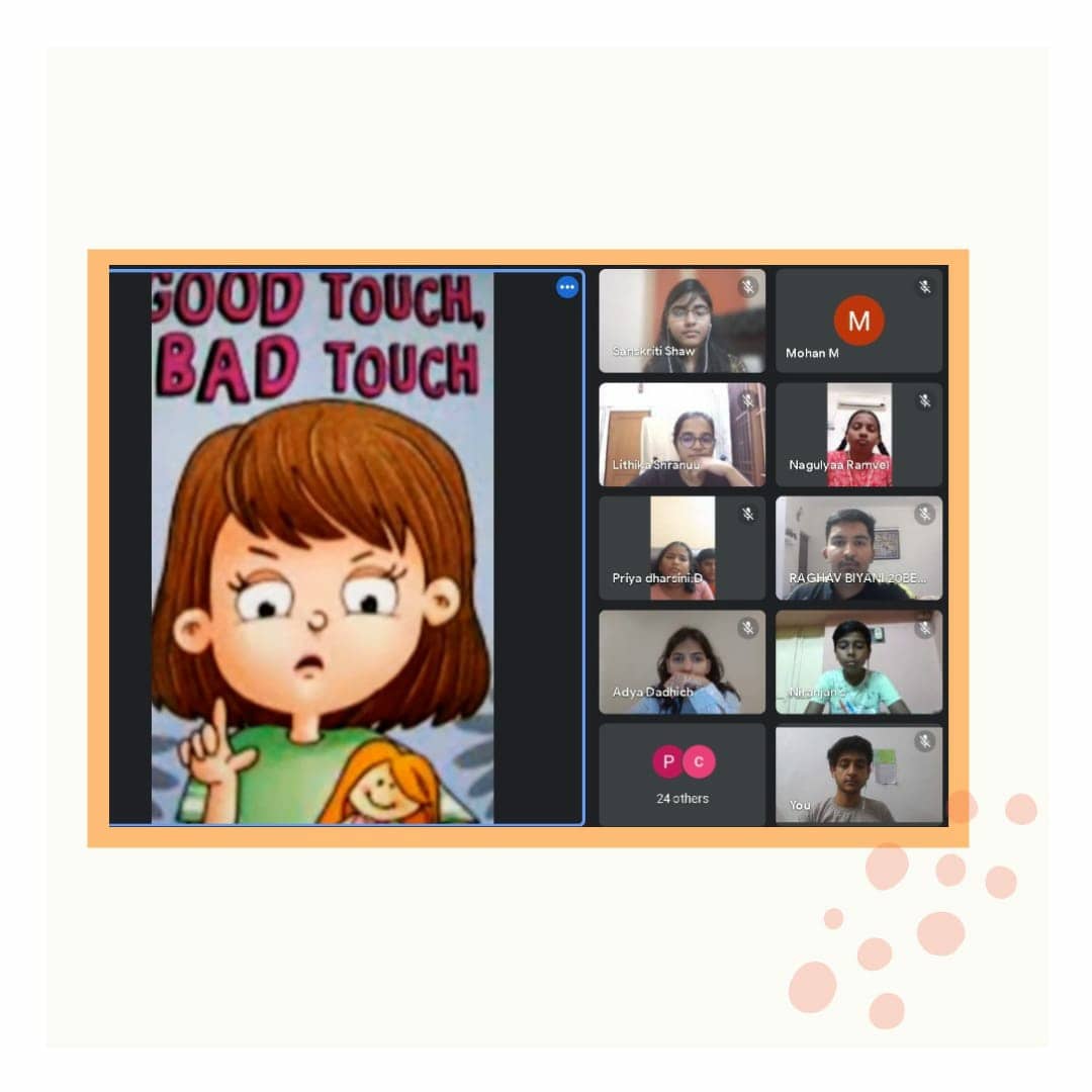 HelphenIndia's tweet photo. #Helphen India organised a seminar on "Personal safety and awareness" for the students of Takshilah Global School, Vellore. 

Ms Ankhee Gupta educated the students about good safety practices and the importance of knowing the difference between #goodtouch and #badtouch. https://t.co/XtDZ4g1QVn