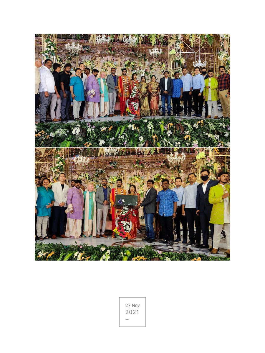 batchumalli's tweet photo. Hearty Congratulations Srinivas Nallacheru Garu for the Daughters Marriage๐๐
We all wish the Sepcial Couple a Beautiful Beginning for a Wonderful Life๐.
Thanks to all #MiPartners for the amazing hospitality, it was like a #MiCelebration & we all had a great time๐ค๐ https://t.co/WuHSYBUoYQ