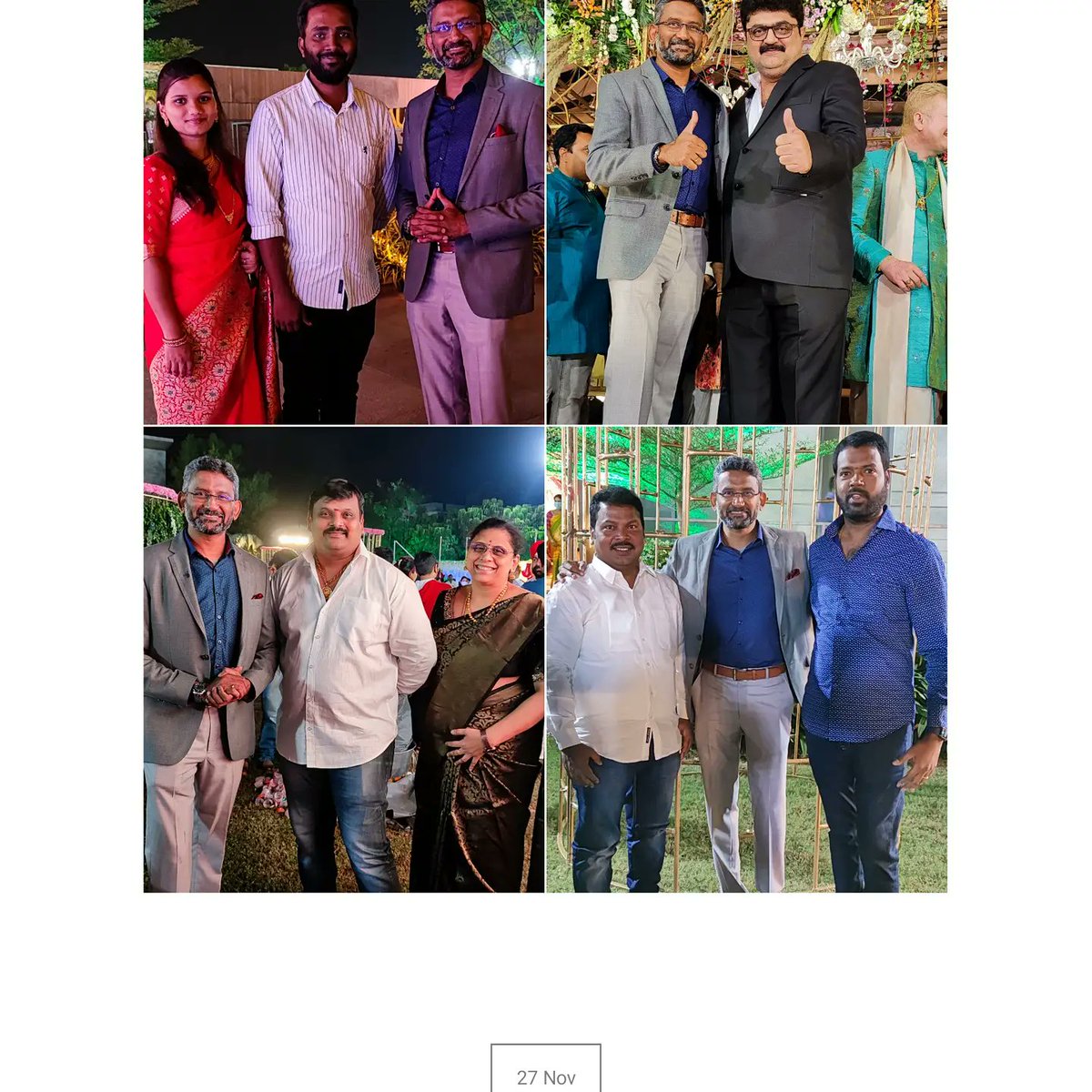 batchumalli's tweet photo. Hearty Congratulations Srinivas Nallacheru Garu for the Daughters Marriage๐๐
We all wish the Sepcial Couple a Beautiful Beginning for a Wonderful Life๐.
Thanks to all #MiPartners for the amazing hospitality, it was like a #MiCelebration & we all had a great time๐ค๐ https://t.co/WuHSYBUoYQ
