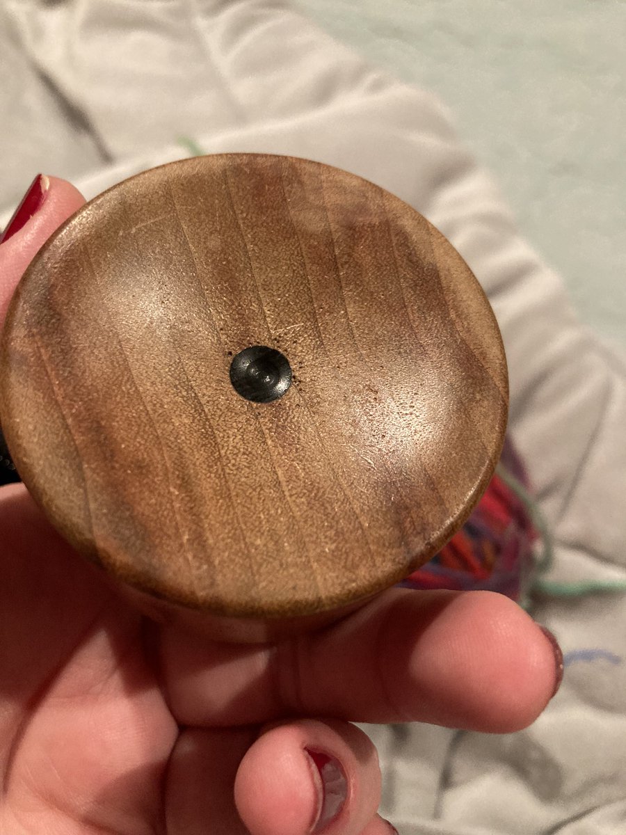 I’m quite fond of the little divot I’m boreing into the ironwood section of my spindle support bowl