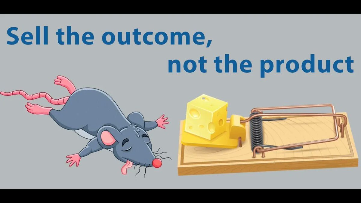 Sell the outcome   not the product - and see your sales soar.buff.ly/3DVJzgn <a href="/JohnSmibert/">John Smibert</a> via <a href="/YouTube/">YouTube</a> #Sales #B2Bsales #Salestips