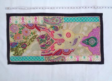 Wall Hanging art Vintage Antique Hippie Hippy Embroidered Patchwork Tapestry  TK02