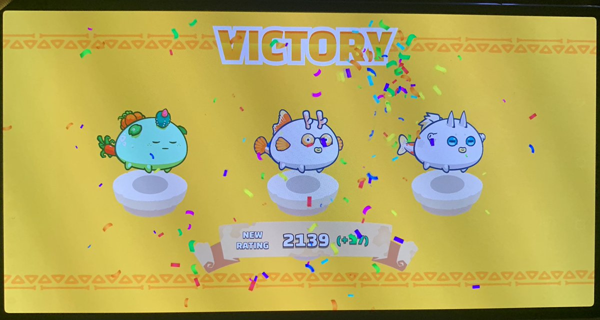 JoshieAxie's tweet photo. @Jihoz_Axie My double aqua is fine. 
2200 now &amp; climbing still @Jihoz_Axie 🥳 https://t.co/XGIouNo34J