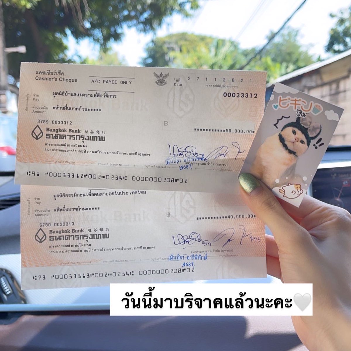 โบนัสเป็นแม่แมว tweet media