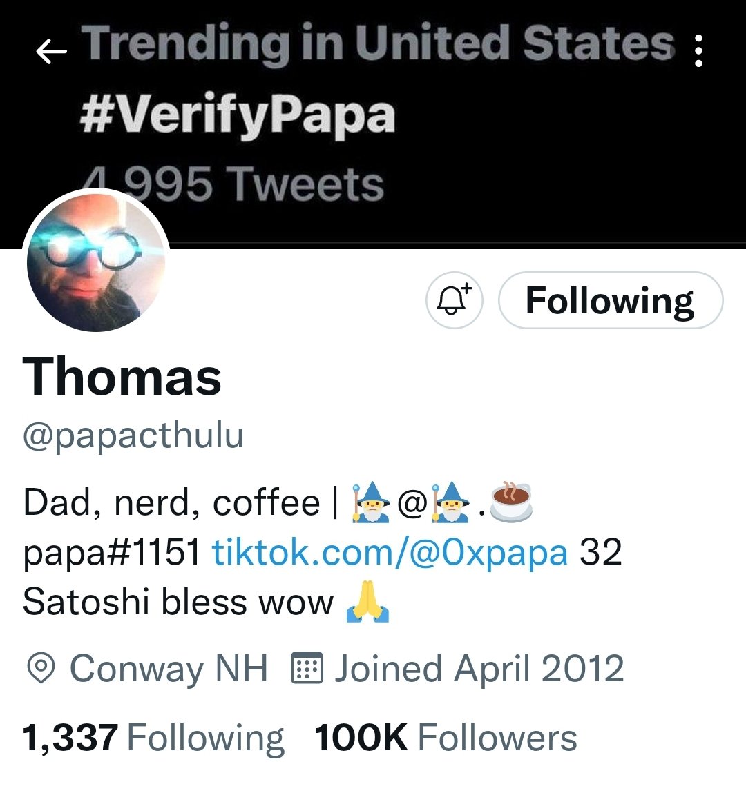 ajimsthing's tweet photo. @papacthulu Boooom... 100k achieved https://t.co/W6MdZvQg2p