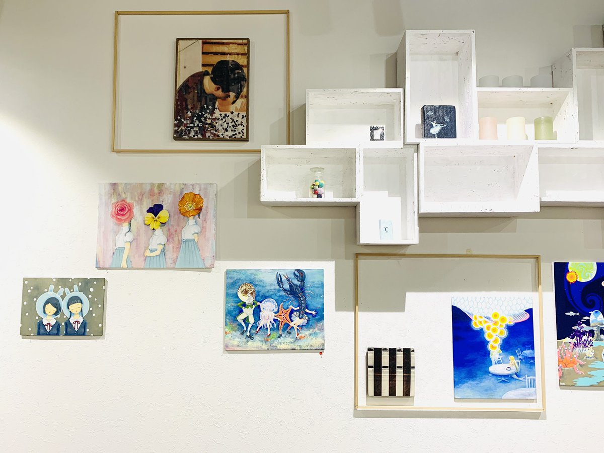 suzuca_sketch's tweet photo. sweetscafe gallery ℃ sesshi @sesshicafe にて、マトカノオドさん@matkanode のお二人での活動最期の展示。個性豊かで愛らしい作品の数々でした。 https://t.co/PtouwZPCWc