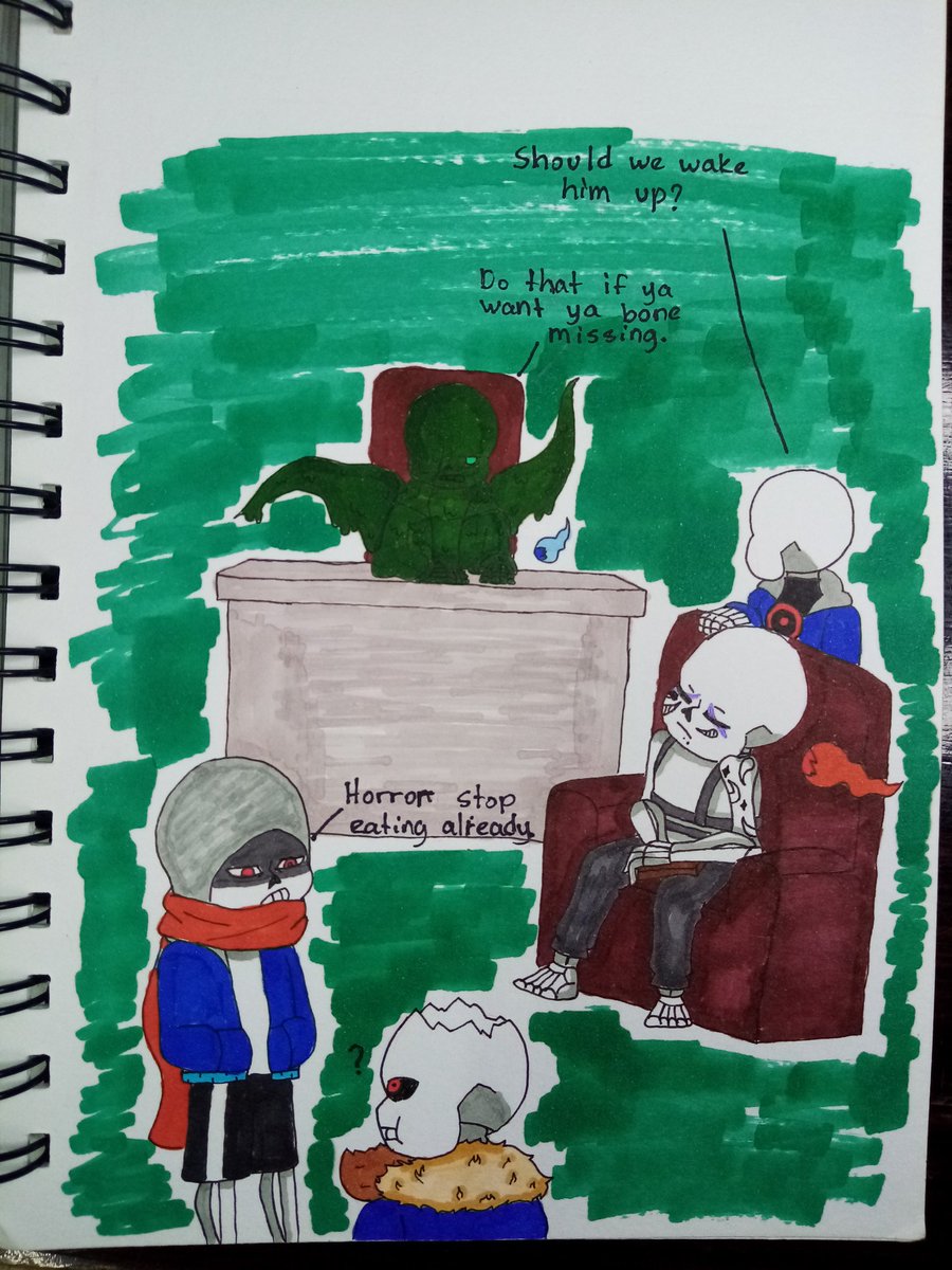 Lilacphantom1's tweet photo. Forgot to post this-

Character:
Nightmare (jokublog)
Killer (rahafwabas)
Dust (calvateyla)
Horror (sour-apple-studios)
Lilac (mine) https://t.co/AZ4MExDJlr