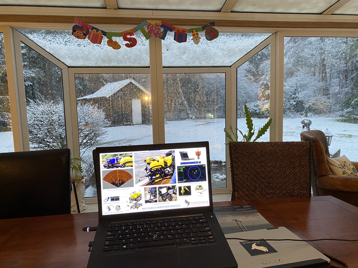 Early snow in The Netherlands: arranging everything to make our Canadian <a href="/SEAMORmarine/">SEAMOR Marine</a> Chinook feel at home #rov #offshore #inspection