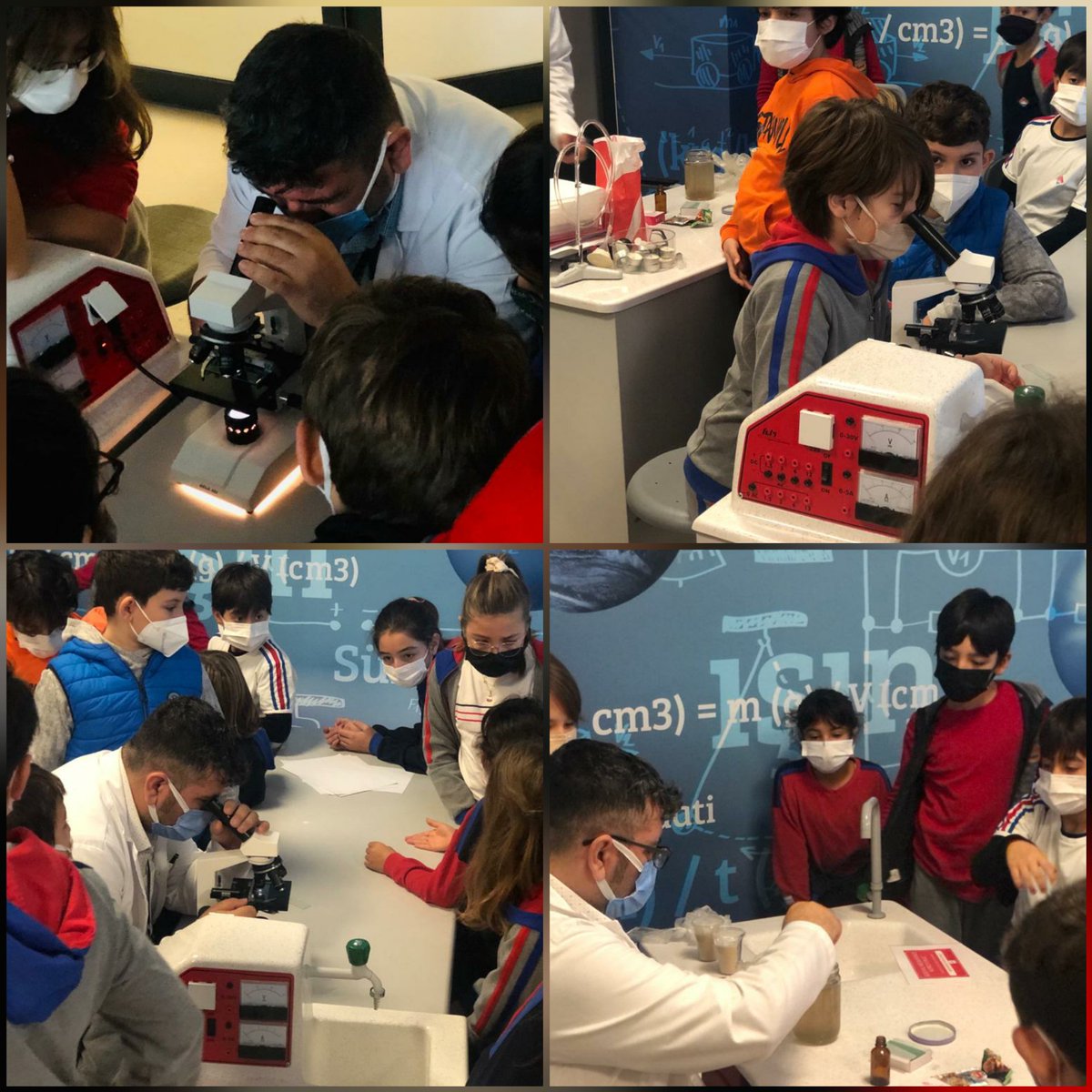 BK_Canakkale's tweet photo. 5.sınıf öğrencilerimizle Fen Bilimleri dersinde öğrendiğimiz mikroskobik canlıları Laboratuvarda mikroskopla inceledik. #bahçeşehirkoleji https://t.co/ZYRdfZdKLY