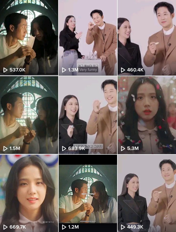 JISOOBITCHOE's tweet photo. So many videos of snowdrop teaser, the interview going viral on tiktok LIKE look at the views 😧 https://t.co/sgx2wlcNpI
