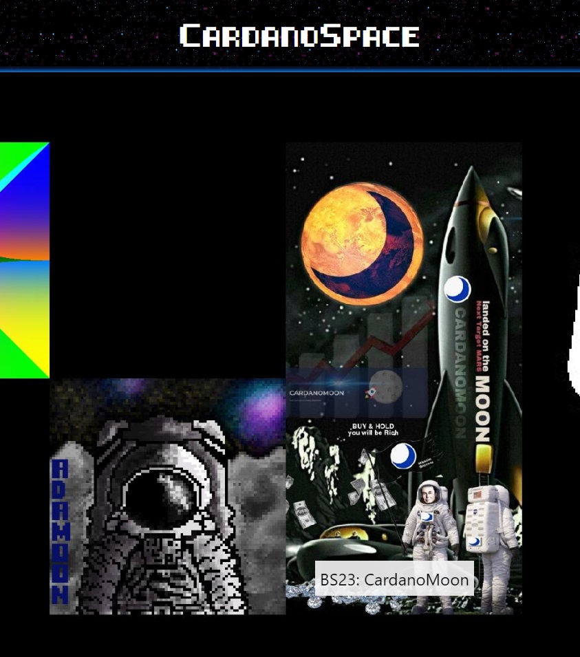 Cardanomoon_io's tweet photo. Another #DigitalMarketing on @CardanoSpaceNFT ❤️💯🚀 #digitalrealestate #ADAMOON #CNFT #NFT #Cardano #CardanoCommunity ❤️🔥🚀 https://t.co/TEoidV9UBv