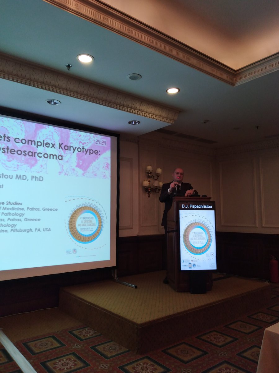 GreekSarc's tweet photo. Bone sarcomas session. Imaging, diagnosis, surgical and systemic treatment options! #4thMasterclass #Bonesarcomas @kjetilboye @ManuPalmerini Kontogeorgakos, Papachristou, Tzalonikou https://t.co/ZrV8R47RFN