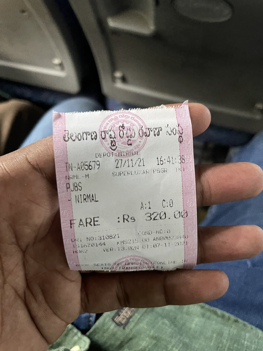 rajkuma94715547's tweet image. @tsrtcmdoffice we choose RTC for safe journey 😊😊👍🏻👍🏻#supporttsrtc