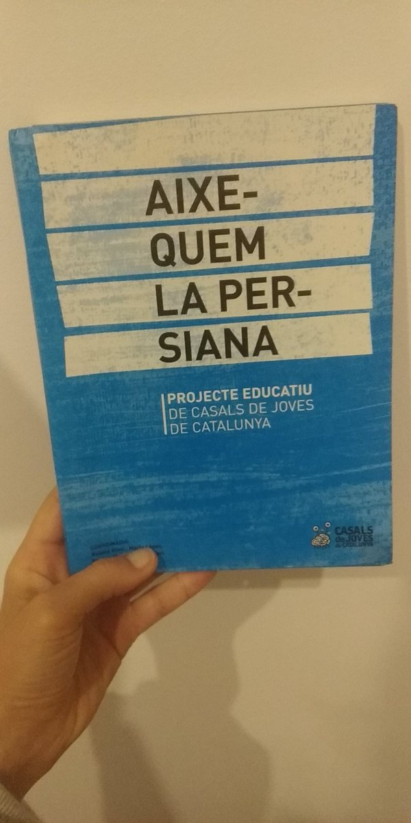 PicasMireia's tweet photo. Aiixequem la Persiana és el projecte Educatiu de @CasalsDeJoves on s'explica, entre altres, el model d'Educar en Participació #ReptesEduso21 https://t.co/qDS9J2Ba3K