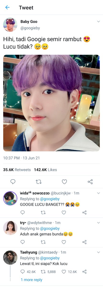 chialattae2's tweet photo. Taekook Threetweet

'googie' https://t.co/lkLx16cJcb
