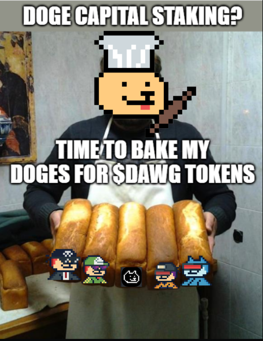 merklehq's tweet photo. Time is ticking....

Staking is around the corner.

Get ready to bake your doges 1st dogecember!

Dogecember will be ours!

$DAWG https://t.co/EbDxWXAtia