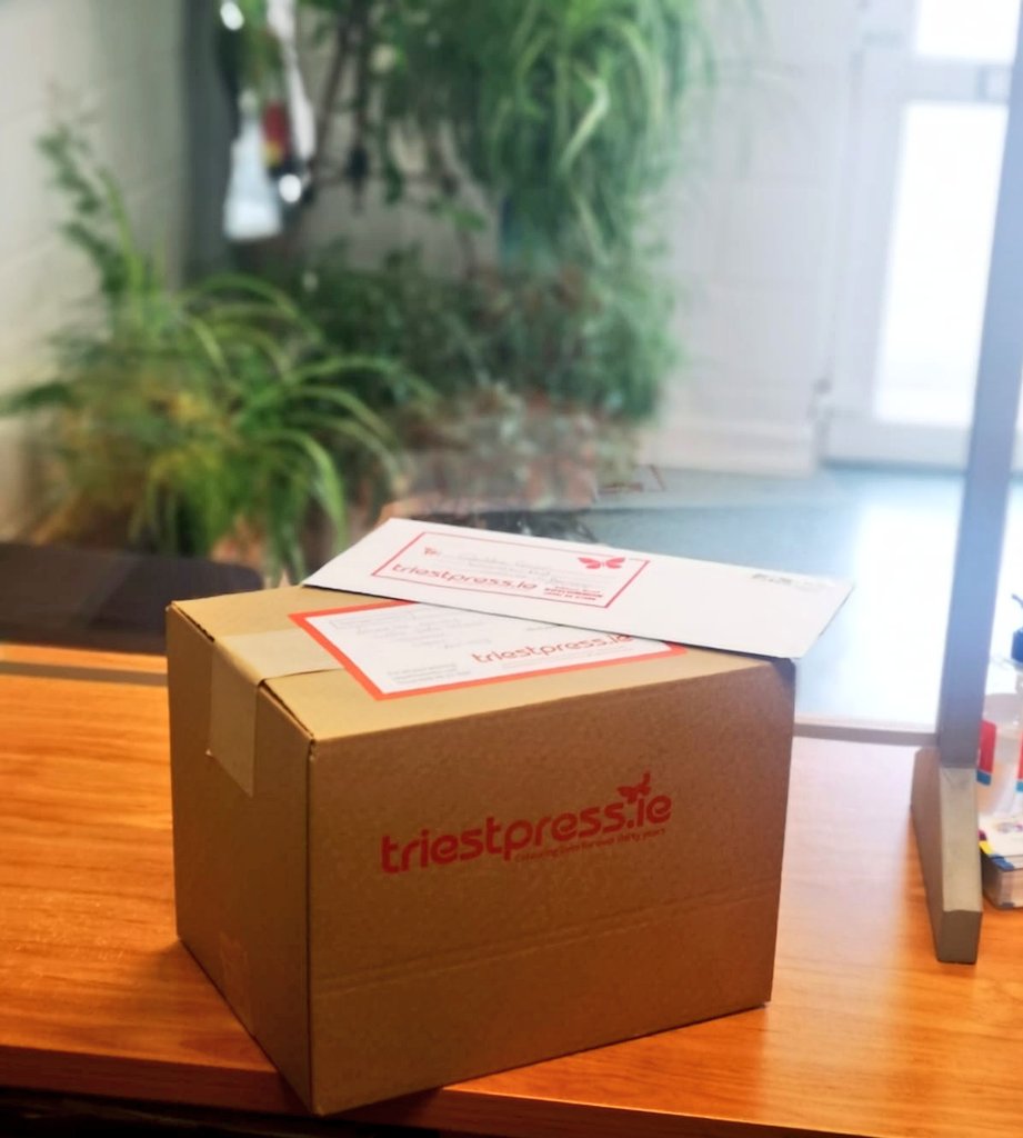 TriestpressCLG's tweet photo. All our packaging is eco friendly. From repurposed boxes to plastic free, paper tape and printed with water based inks using our digital screen printing and letterpress methods.#GreenFriday #printforgood https://t.co/HiTbXlzfHs