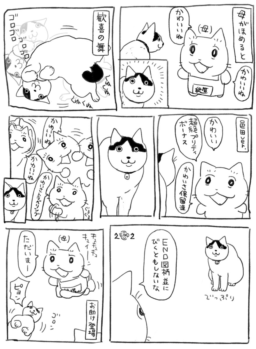 猫 プリティ演出 