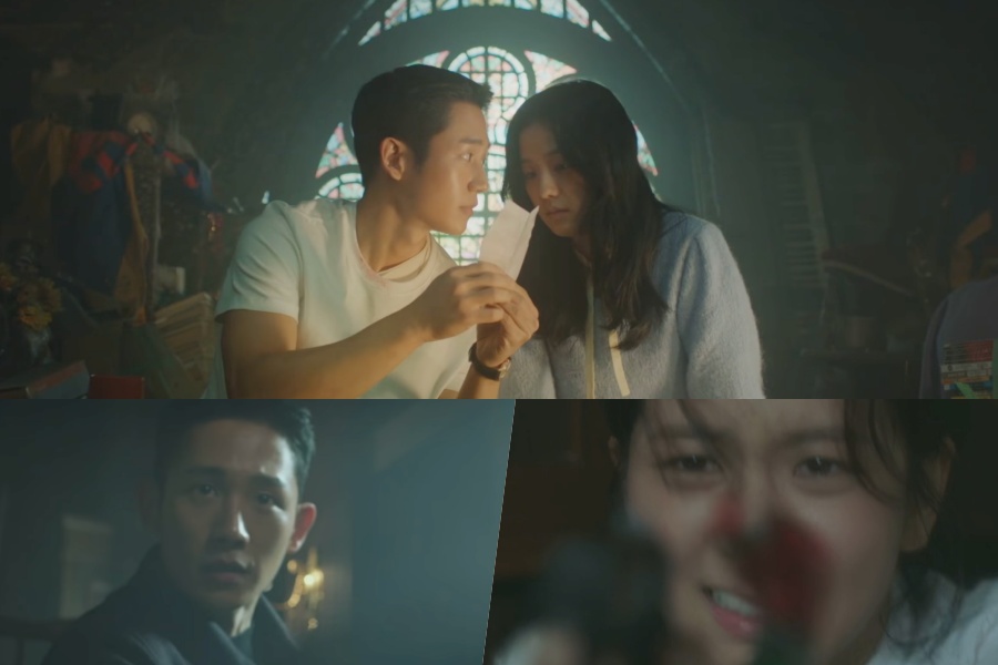 soompi's tweet photo. WATCH: #JungHaeIn And BLACKPINK’s #Jisoo’s Sweet Romance Takes A Dark Turn In “Snowdrop” Teaser
https://t.co/4ukyrI5O4M https://t.co/zTWQLG2ZAu