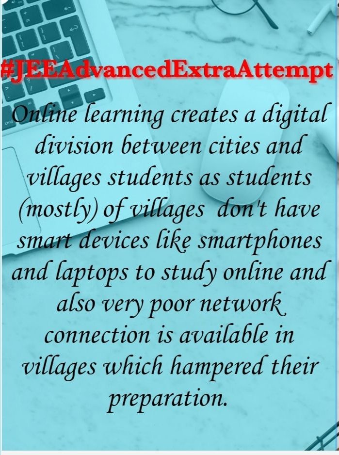 Shailes29042660's tweet photo. Students of #IIT are requesting a lot; but no one is responding!

Do you all listen when a student will sacrifice his/her life?

An authority must reply atleast a single word despite of any demand; but here every1 is 
#JEEAdvancedExtraAttempt

#JEEAdvancedOnceMore https://t.co/YFJMdLbmNx