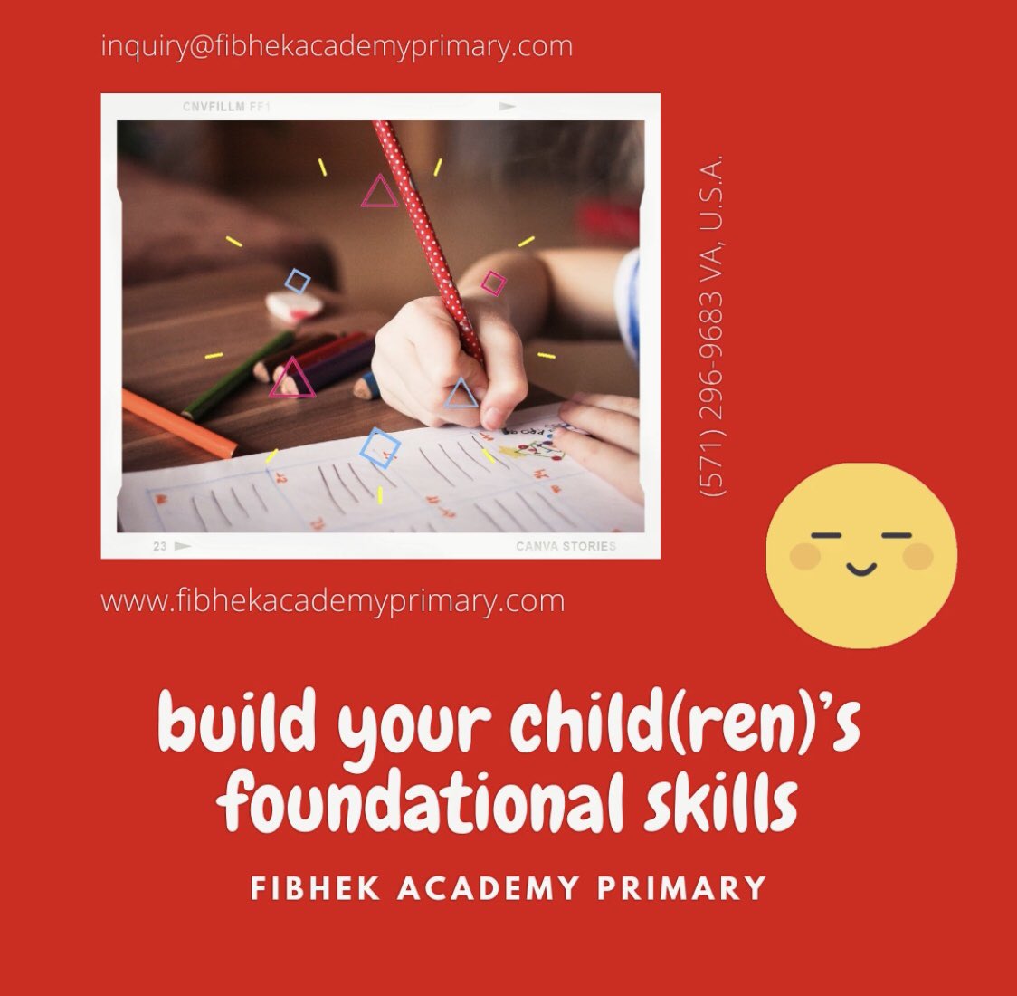 FibhekAcademy's tweet photo. Build your child(ren)’s foundational skills with us.
#fibhek
#fibhekacademy
#fibhekacademyprimary #skillsdevelopment #proficiency #oneonone #group
#studyatyourownpace
#articulate #write #comprehend #vocabulary #grammar
#customerservice #language #english #primarylevel https://t.co/g8N3JB6ztC