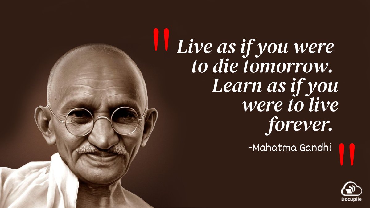 DocupileDMS's tweet photo. Live Life Like There's No Tomorrow.
#inspirationalquotes #motivationalquotes #inspiration #motivation #quotes #quoteoftheday
#Docupile #DMS #cloudstorage https://t.co/rd2Lh9ihjW