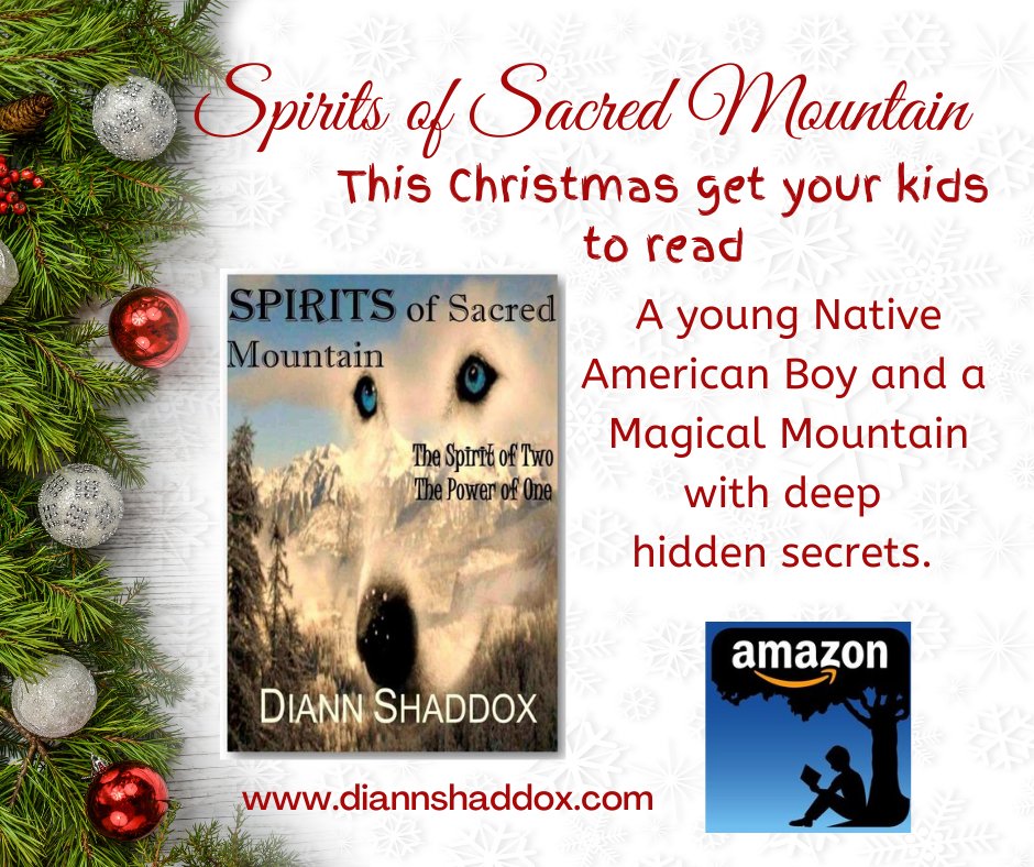 Diann_Shaddox's tweet photo. This Christmas get kids to Read! SPIRITS OF SACRED MOUNTAIN    A young Native American Boy and a Magical Mountain with deep hidden secrets. #childrensbooks #DiannShaddox #SpiritsofSacredMountain #amazonbooks #amazonkindle https://t.co/caJj0lO1u7