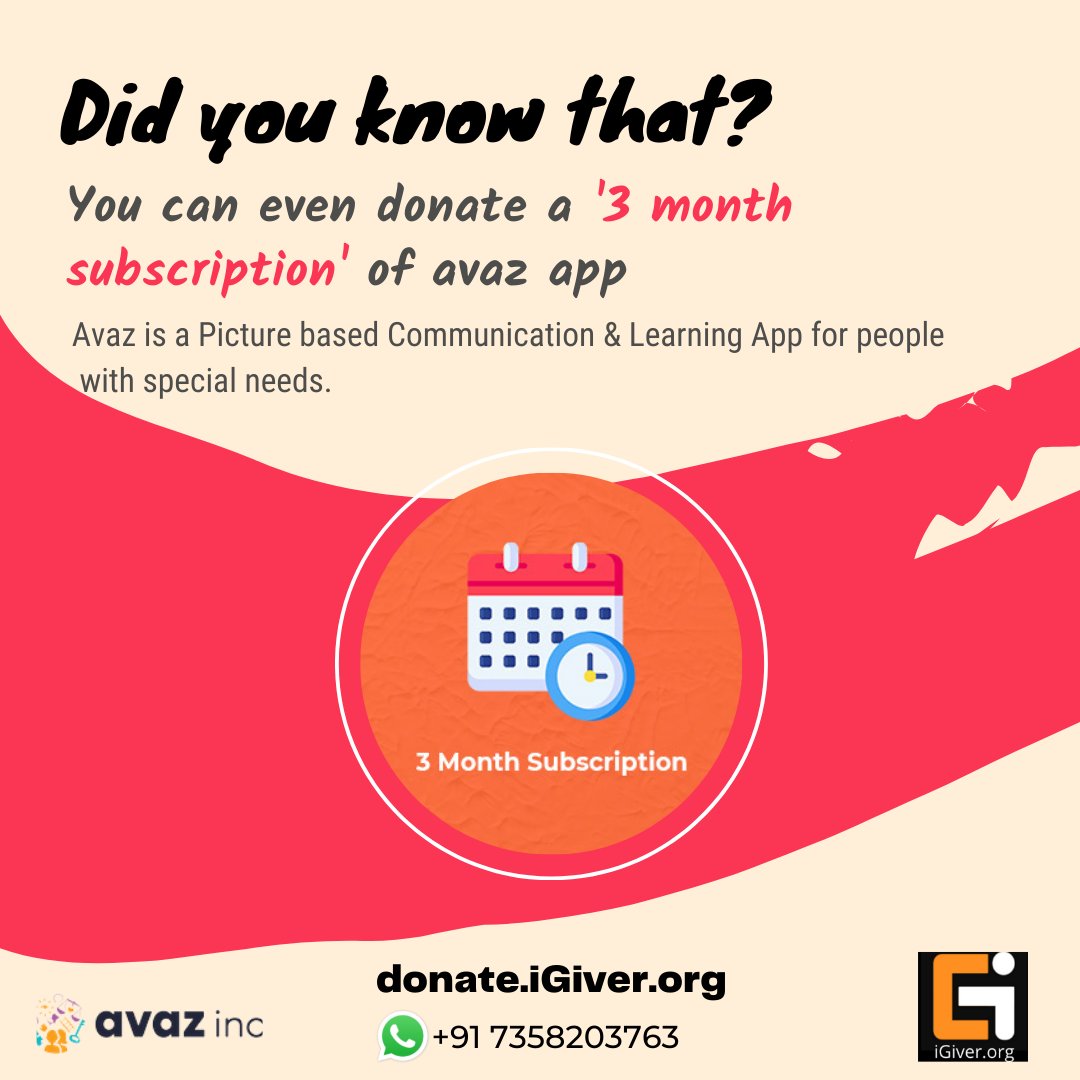 igiverworld's tweet image. You can donate a 3 month subscription of avaz app through igiver  @igiverworld #avazapp #picturebasedapp #learningapp #avazinc @avaz.app