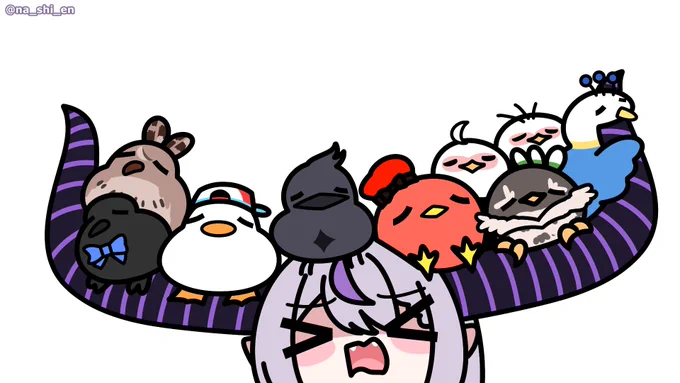 birbs (′゜ω。‵)
#kronillust #drawMEI #プロテインザスバル  #artsofashes #Luillust #Reinessance 
#Laplus_Artdesu 