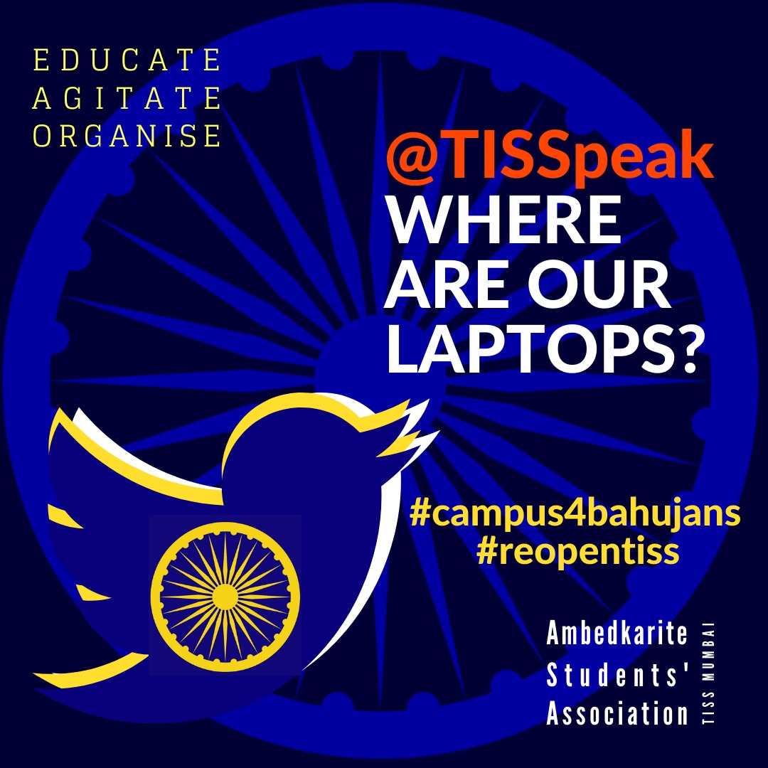 asa_tiss's tweet photo. Classes for first semester will end on 4th of dec and still now they didn't got their laptops. They are struggling to do assignments. @TISSpeak where is laptop https://t.co/RBP4eVH53W