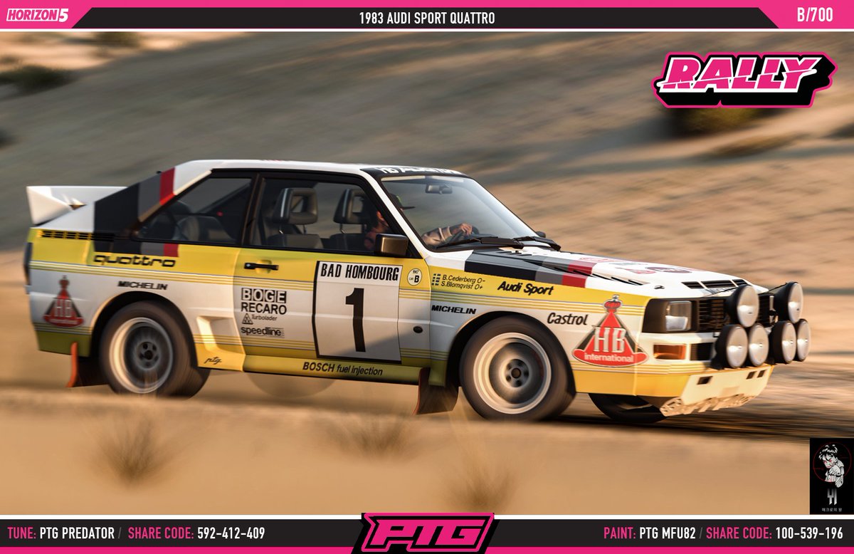 PTGforza's tweet photo. 85  @audisport Quattro Monte Carlo Replica curtesy of @PTG_MFU82 rally tuned by @PTG_Predator available now 😎

Check out their Creative Hubs for more replicas and tunes 👍 https://t.co/Ue9orFtQzg