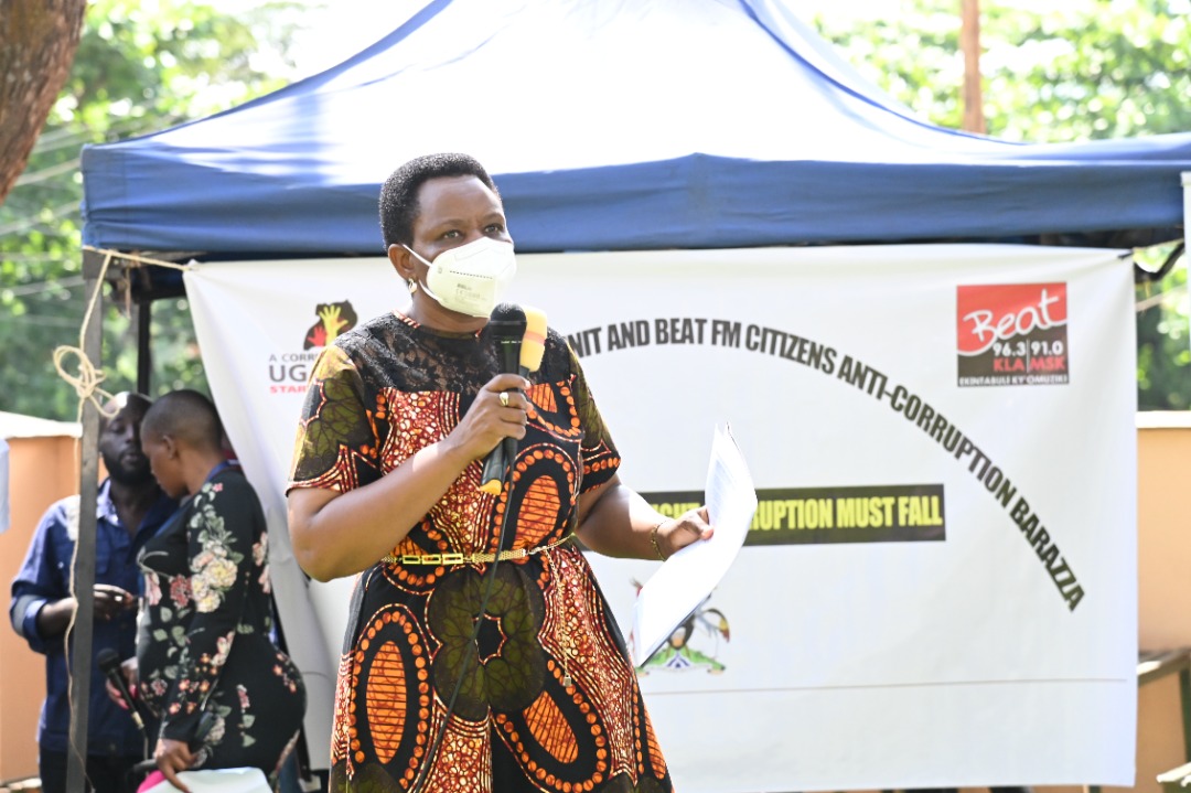 ubctvuganda's tweet photo. Happening: Col. Edith Nakalema and other Heads of Anti Corruption Agencies are attending a Citizens' Anti Corruption Baraza hosted in Kampala to listen to citizen's corruption-related complaints.
Details in #UBCTonight https://t.co/4nx55YAnjI