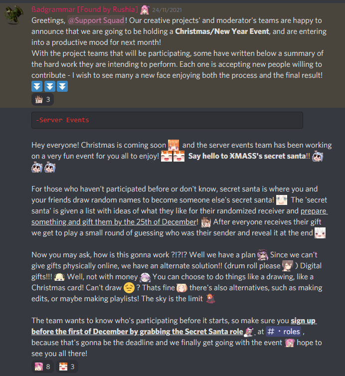 ManoSquad's tweet photo. Hello Manotomos! Since XMASS is approaching, we're proud to announce our Secret Santa project by our server events team! https://t.co/kQwy8XwvmL