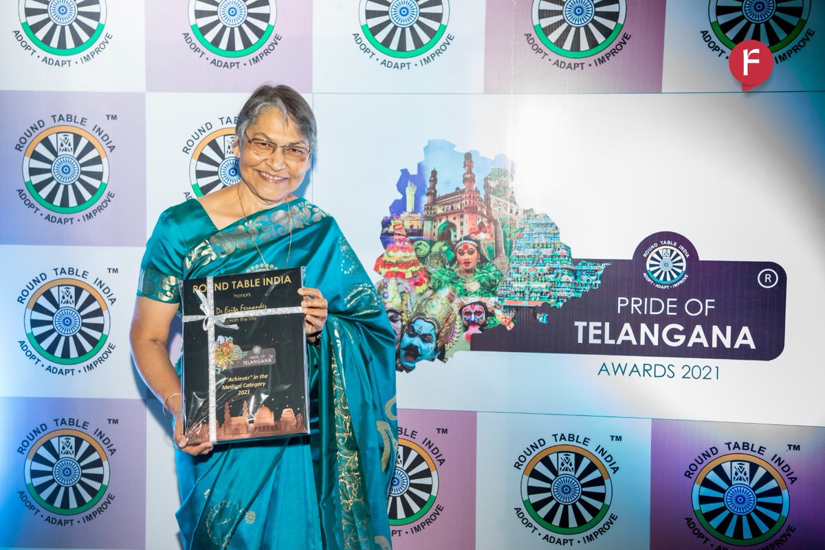 evitafernandez6's tweet photo. I feel honoured and privileged to receive the Pride of Telangana - Achiever Award today. Although we have made remarkable progress in reducing maternal and infant mortality, we have a long way to go. https://t.co/yp6Kr7Ymvm
