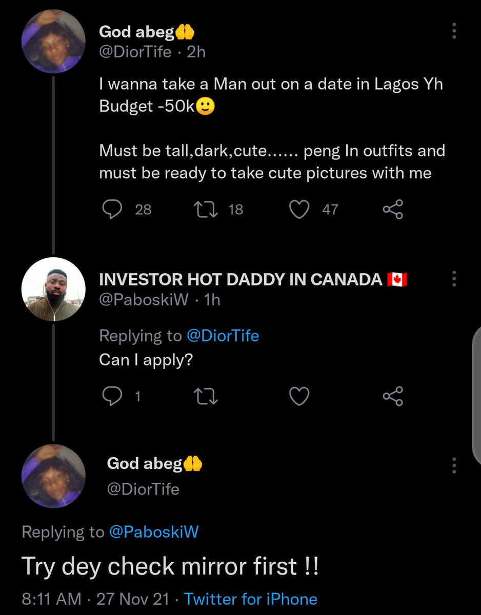 bishop_bisa's tweet photo. God abeg oh... The way some people rude for this app ehn... Even this one wey be like spider sef dey ratio person 😭 https://t.co/xISobO4moh