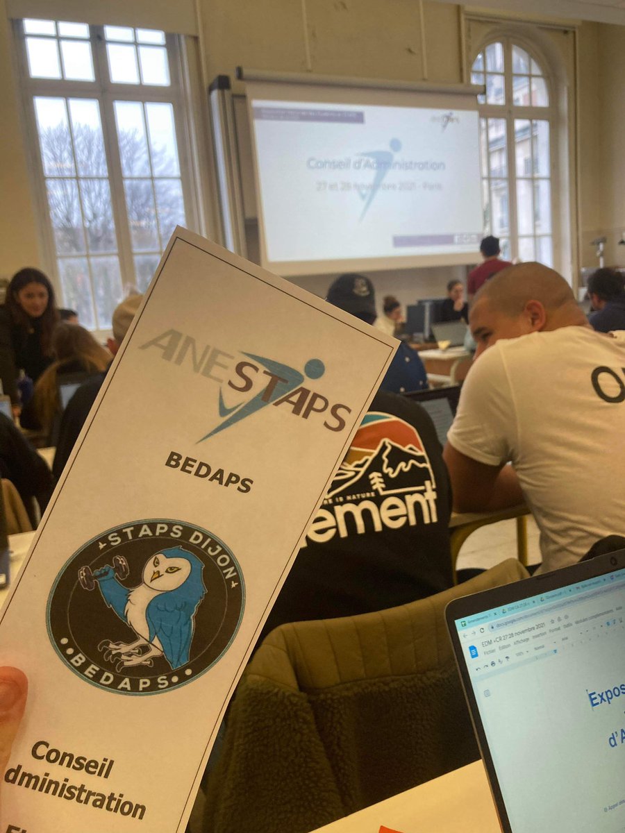 bedapsdijon's tweet photo. Le @BEDAPS1 est présent au CA de l’@ANESTAPS https://t.co/XJwN9P7jP5