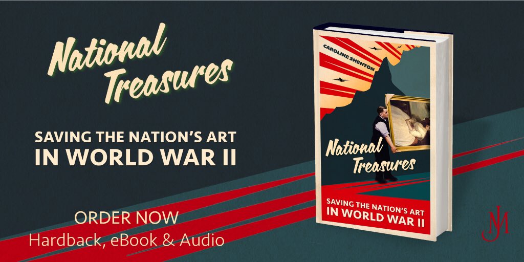 #NationalTreasures is a kind of reverse Monuments Men: the story of how an unlikely coalition of mild-mannered civil servants, social oddballs &amp; metropolitan aesthetes became the UK's front line in the heritage war against Hitler. Buy at bit.ly/3xaVljO #HistoryWritersDay