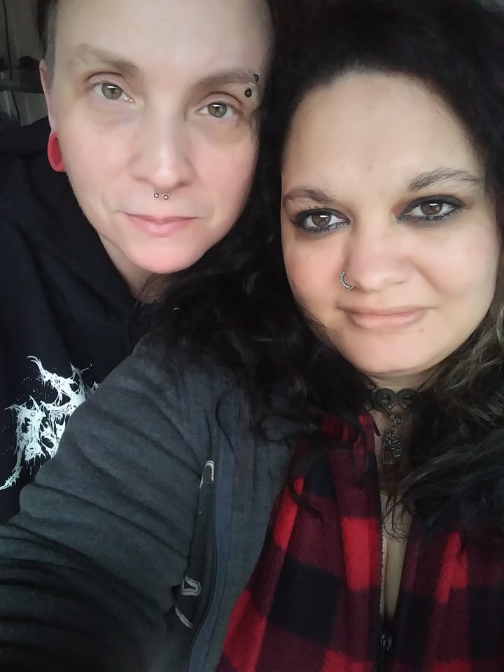 AJNerdswag's tweet photo. 💀Me & the love of my life....my Wife Rosalie❤️❤️❤️
Taken: In Kentucky, October 2021
#photography #photographer #October #Kentucky #PhotoOfTheDay #photoshot #Love #loveislove #LGBTQIA #LGBT #lgbtcouple #LesBEANS #wife #Wifey #CoupleGoals #selfie #horrorfans #married #MarriedLife https://t.co/MCRnywyp3E