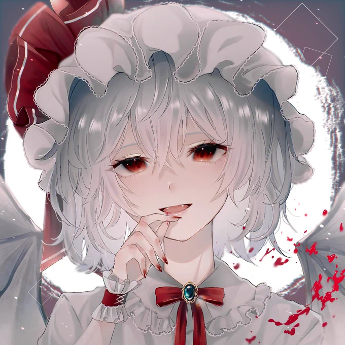 紅く、

 #東方Project 
 #レミリア・スカーレット 