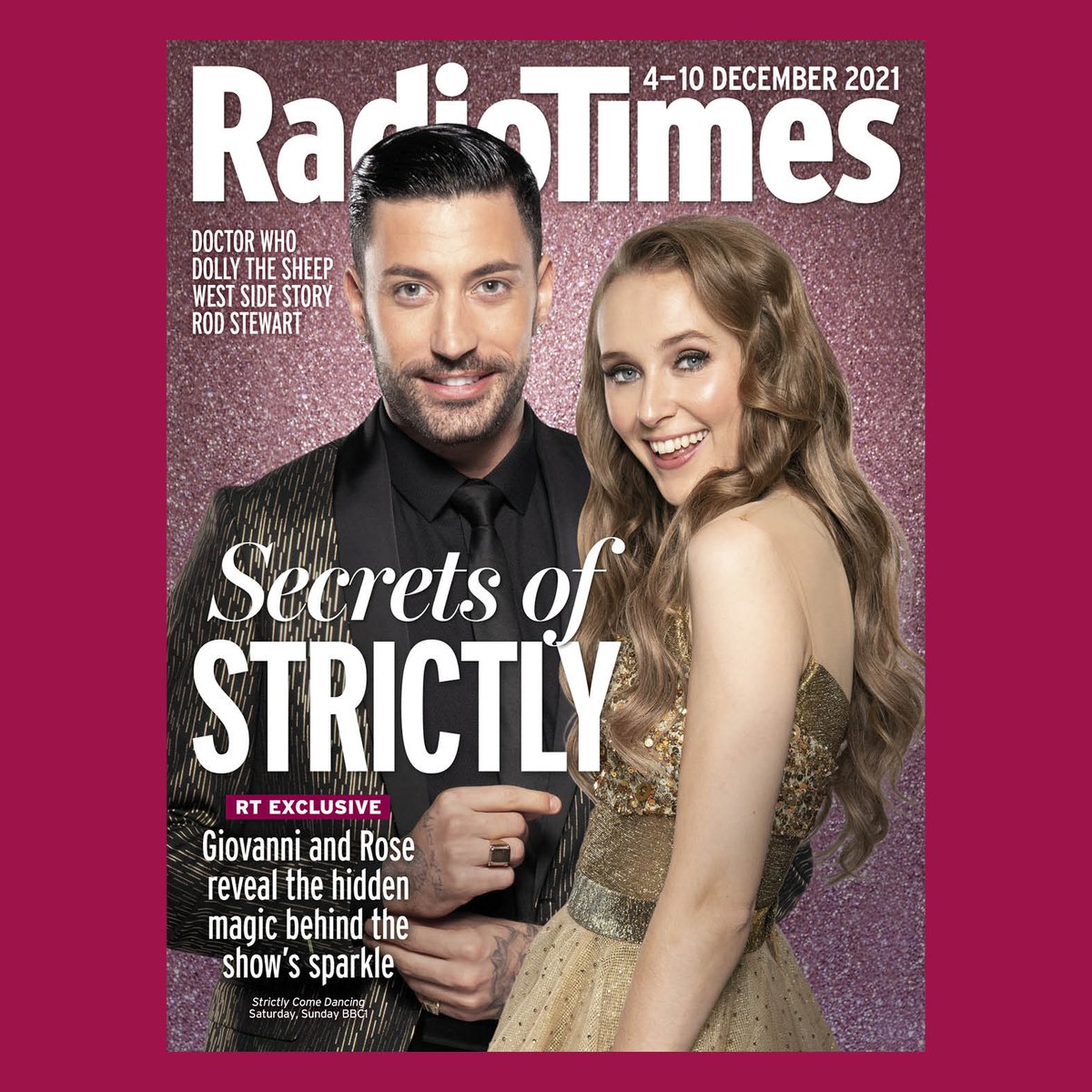 RadioTimes's tweet photo. Christmas is coming! Our December issues come out earlier than usual & this week's #RadioTimesCover starring #Strictly stars Giovanni & Rose is in stores now!💃
There’s one Christmas-themed issue next week before the Radio Times 2021 Christmas issue is revealed - stay tuned! 🎄 https://t.co/lrp5Dj6Udh