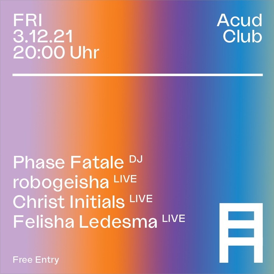 AmplifyBerlin's tweet photo. Thrilled to have Phase Fatale DJing next Friday Dec 3rd 2021. The @berghain resident will be opening the night before the lives of @robogeisha10100 &amp; Christ Initials, his mentees in Nov '20. See you in @acudmachtneu Club or Streaming on ACUD MACHT NEU Website + FB Pages! 🔱⚫️ 🔱 https://t.co/IDC9RNU3N9