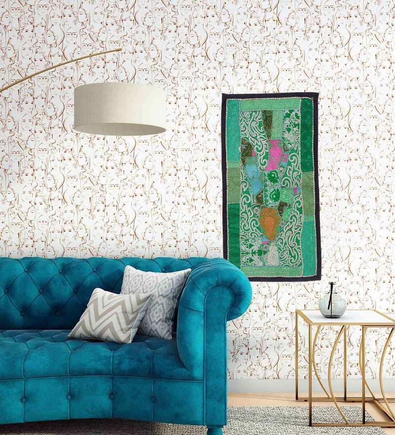 wall art Tapestry Antique Handmade Embroidered Patchwork Vintage Wall Hanging TK11