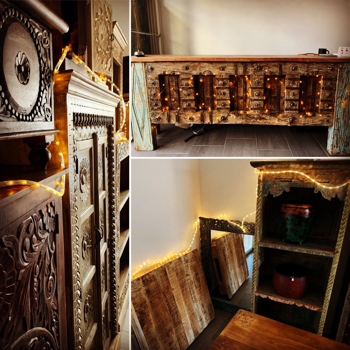 indowoodualize's tweet photo. Is this time of the year again. Our last XMAS 🎄 in this showroom. 
Help us to clear out our stock and find a nice and very special XMAS gift. 

#möbel #furniture #shabbychic #designfurniture #interiordesign #inneneinreichtung
#mangowood #indianfurniture  #woodworking #mangoholz https://t.co/J28ZR5Ap7w