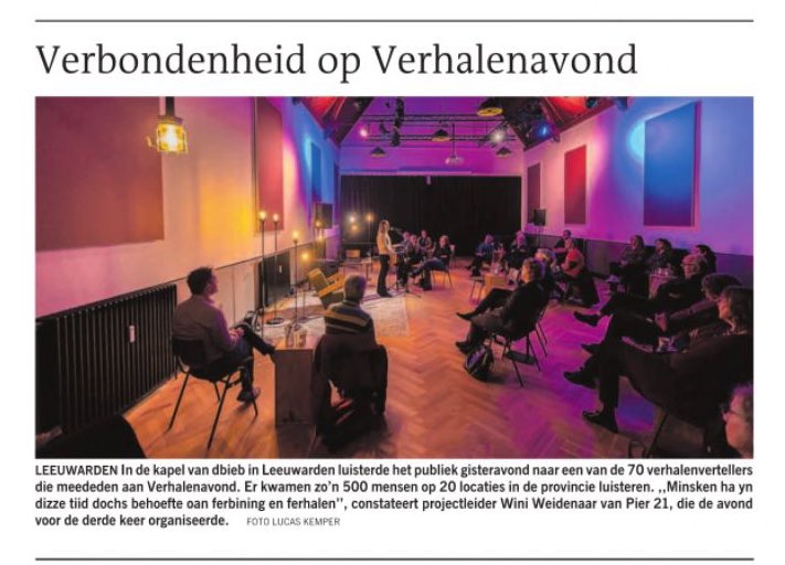 En vandaag uitgelicht in de <a href="/lc_nl/">Leeuwarder Courant</a> ‘Verhalen vertellen verbindt’ ❤️